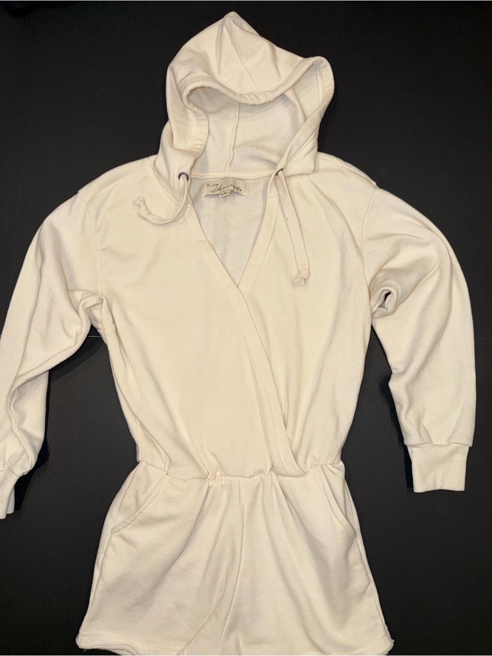 Vintage Havana Cream Hooded Romper